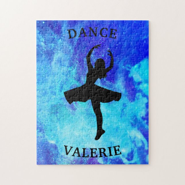 Girls Blue Galaxy Dance  Jigsaw Puzzle (Vertical)