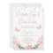 Girls Blush Floral Butterfly Baby Shower