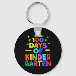 Girls Boys 100 Days Of Kindergarten Celebration Ki Key Ring