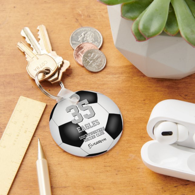 girls boys commemorative soccer team gifts key ring (Desk)