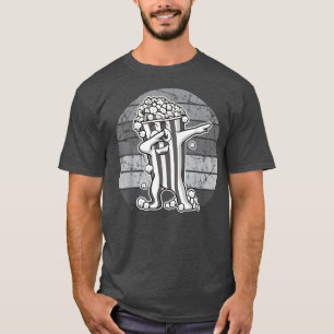 Girls Boys Popcorn Movie NIght, Dabbing Popcorn Lo T-Shirt