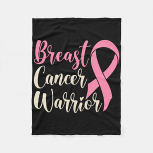 Girls Breast Cancer Warrior Fleece Blanket