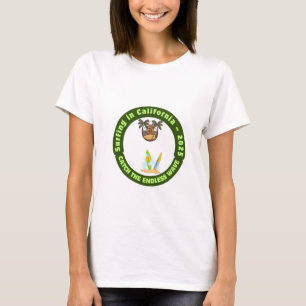 Girls California Surfing 2025 Skeleton Tee