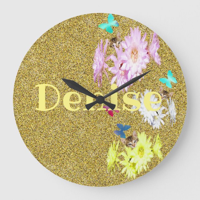 Girls Called Denise,  Large Clock (Front)