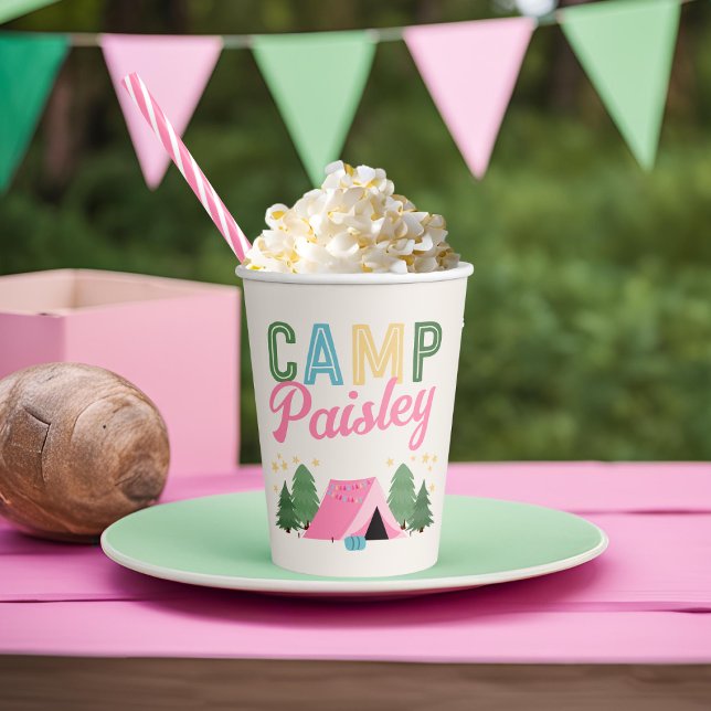 Girl's Camping Birthday Cups (Creator Uploaded)