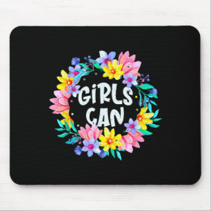 Girls Can Believe Yourself Motivational Quote Sayi Mouse Mat