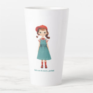 Girls can do more.. period - limited edition 781 p latte mug
