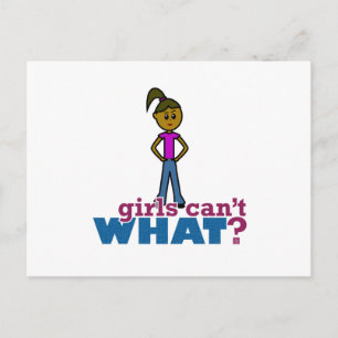 Girls Can't WHAT? Girls Postcard