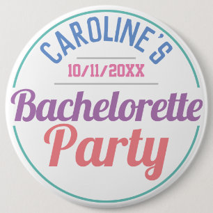 Girl's Celebration of a Bachelorette Party 6 Cm Round Badge