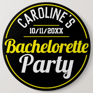 Girl's Celebration of a Bachelorette Party Button
