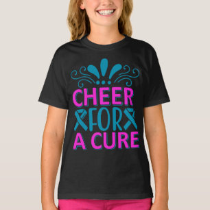 Girls Cheer For A Cure   T-Shirt