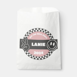Girls' Chequered Skateboard Groovy Rad Birthday Favour Bags