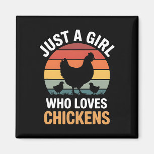Girls Chicken _2 Magnet