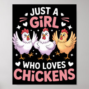 Girls Chicken Poster