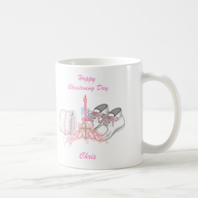 Girls Christening Wish Coffee Mug (Right)