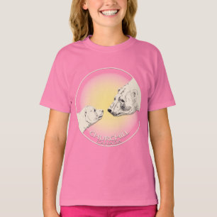 Girl's Churchill Polar Bear Shirt Bear Art T-Shirt