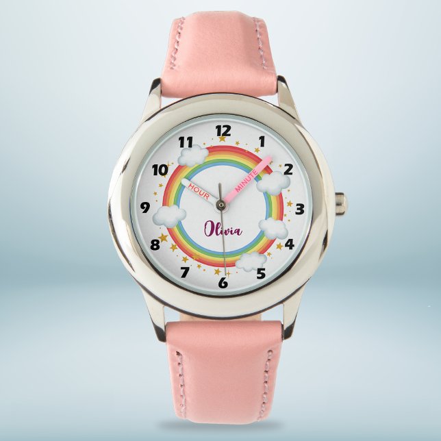 Girls'  Circle Rainbow Name Frame Watch (Creator Uploaded)