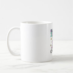 Girls Class of 2024 Magical Unicorn Graduation Cap Coffee Mug