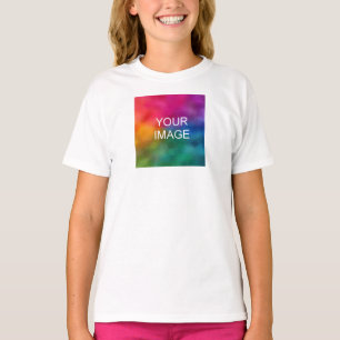Girls Clothing Front And Back Design Add Own Image T-Shirt