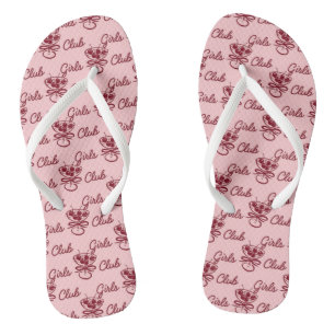 Girls Club Flip Flops