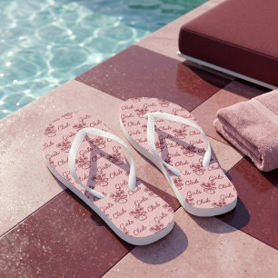 Girls Club Flip Flops