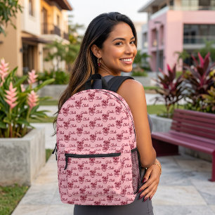 Girls Club Printed Backpack