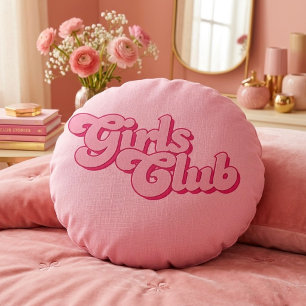 Girls Club Round Cushion