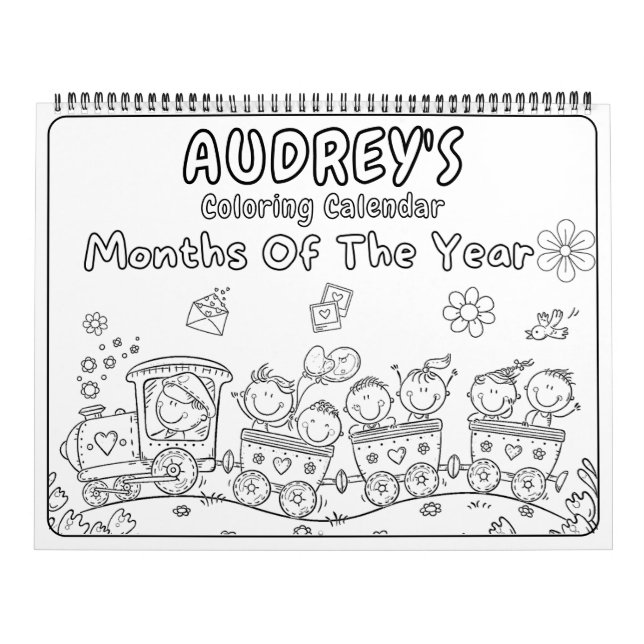Girls Coloring Calendar (Cover)