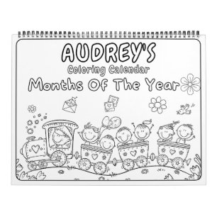 Girls Colouring Calendar