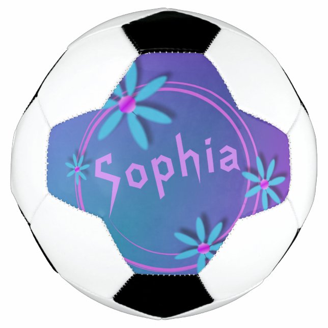 Girls Cool and Fun Personalised Football (Front)