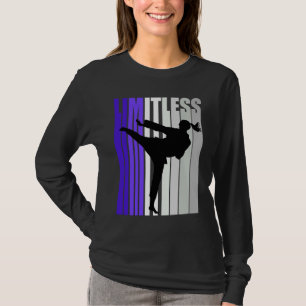 Girls Cool Karate Limitless Purple Cute But Danger T-Shirt