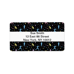 Girls Cross Country, Track Field, Marathon Runner Label