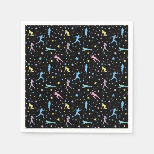 Girls Cross Country, Track Field, Marathon Runner Napkin