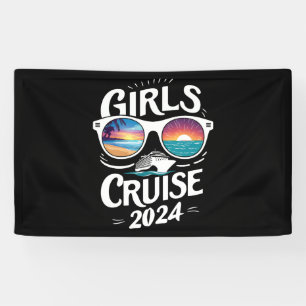 Girls Cruise Trip 2024 Vacation Lovers Banner