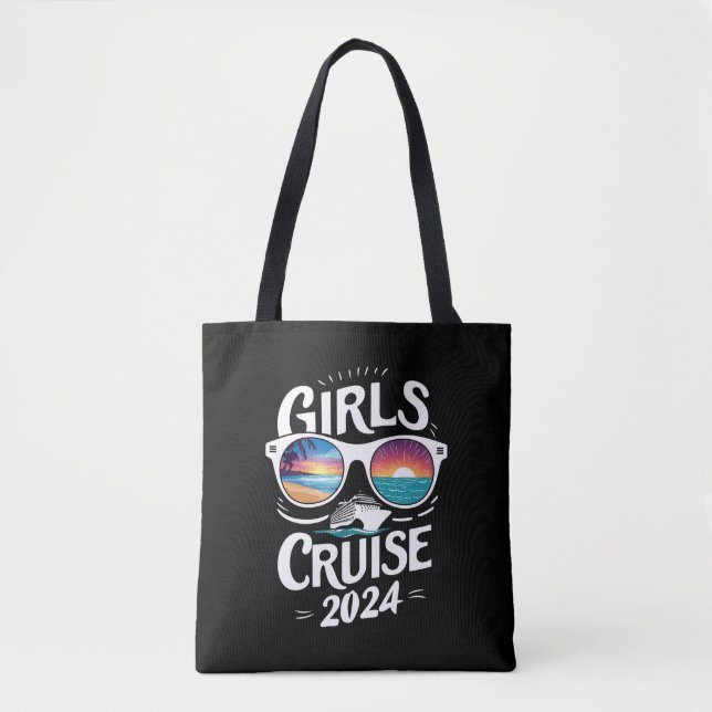 Girls Cruise Trip 2024 Vacation Lovers Tote Bag (Front)