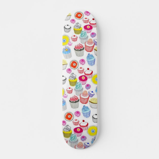Girl's Cupcake Surprise Deck Skateboard (Front)