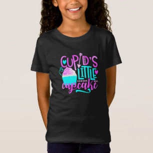 Girls Cupid's little Cupcake Valentine's T-Shirt