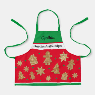 Girl's Custom Gingerbread All-Over Print Apron