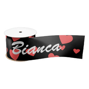 Girls Custom Name For Gift Wrapping Satin Ribbon