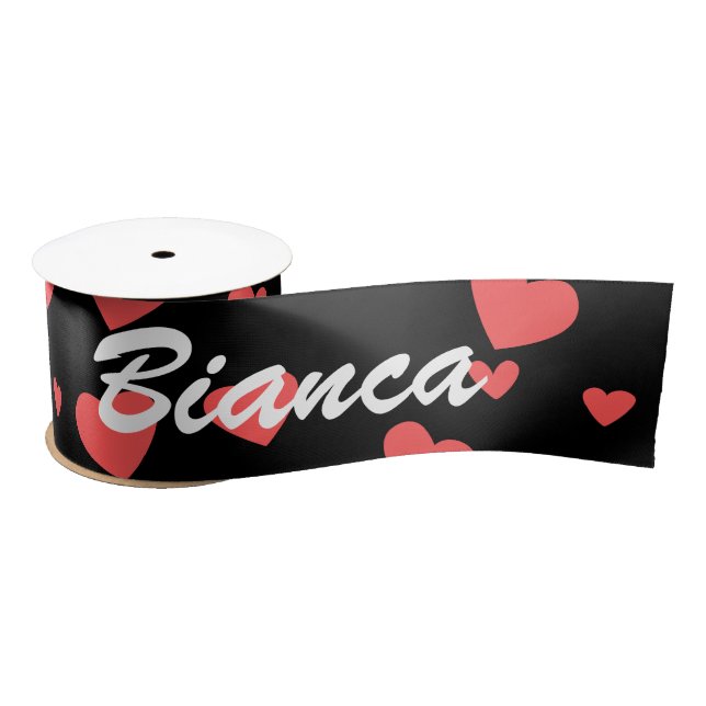 Girls Custom Name For Gift Wrapping Satin Ribbon (Spool)