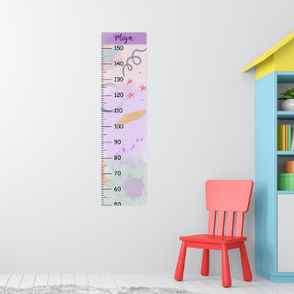 Girls Cute Abstract Growth Chart Metric