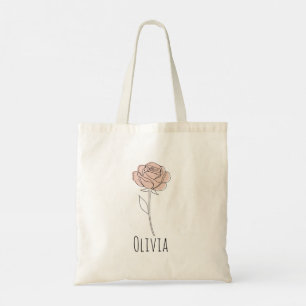 Girls Cute and Elegant Flowers Tote Bag