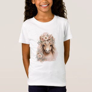 Girls Cute Boho Horse T-Shirt