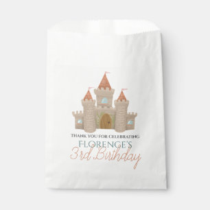 Girls Cute Fairytale Castle Kids Birthday Favour Bags