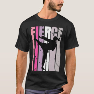 Girls Cute Fierce Karate Birthday Colourful Cute B T-Shirt