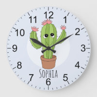 Girls Cute Kawaii Cactus Plant and Name Kids