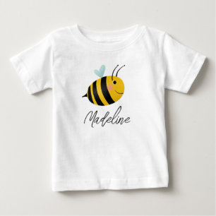 Girls Cute One Summer First Bee Day 1st Birthday Baby T-Shirt