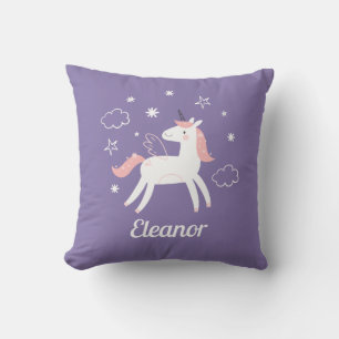 Girls Cute Personalized Unicorn Cushion