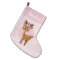 Girls Cute Pink Floral Deer & Name Kids