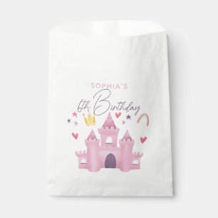 Girls Cute Pink Princess Palace 6th Birthday Kids Favour Bags
